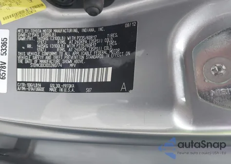 2013 Toyota Sienna Xle V6 8 Passenger from USA, damaged, VIN 5TDYK3DCXDS280774
